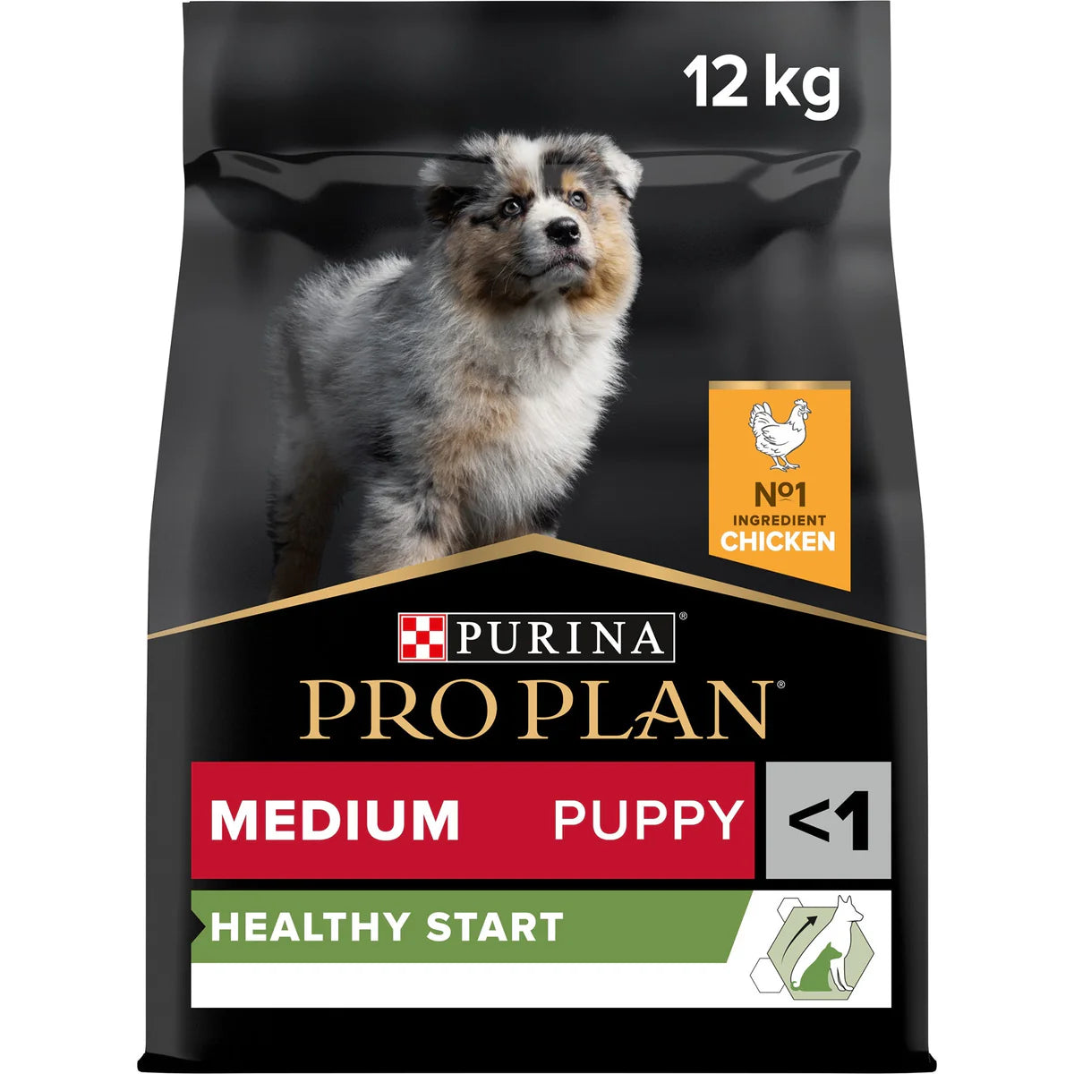 Purina Pro Plan Opti Start Dry Food with Chicken for Medium Breed Puppies 12kg