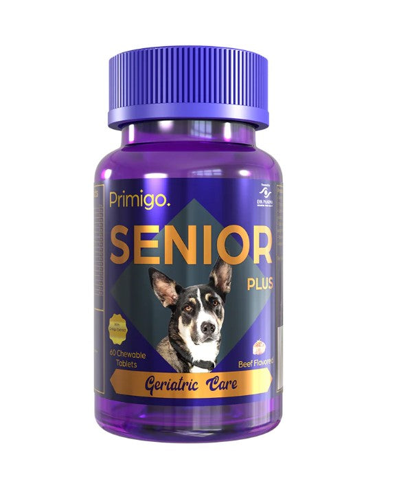 Primigo Plus Geriatric Care Supplement Beef Flavor for Senior Dogs