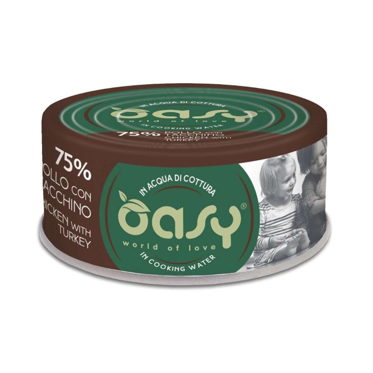 Oasy Wet Food for Adult Cats chicken with turkey 70 g