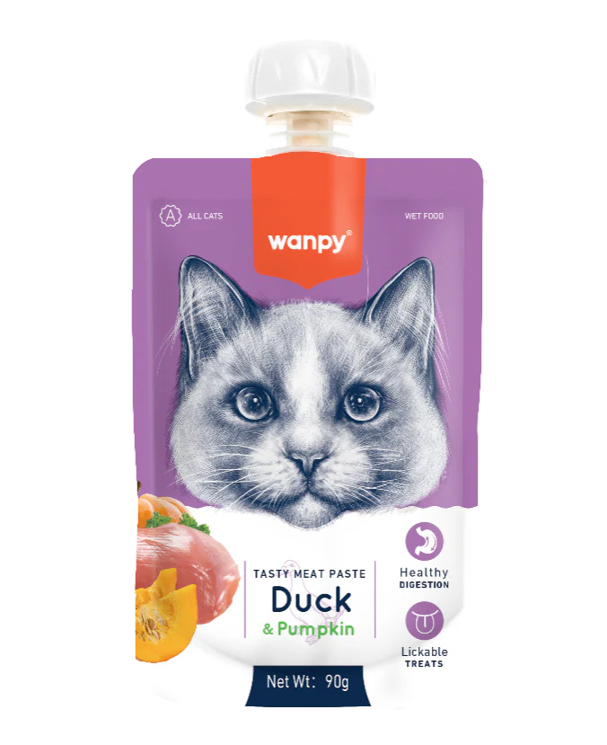 Wanpy Cat Treat Paste with Duck Pumpkin