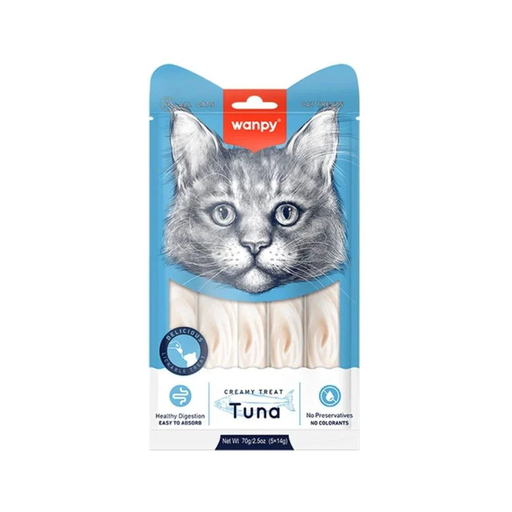 Wanpy Creamy Cat Treat with Tuna (5 Pieces)
