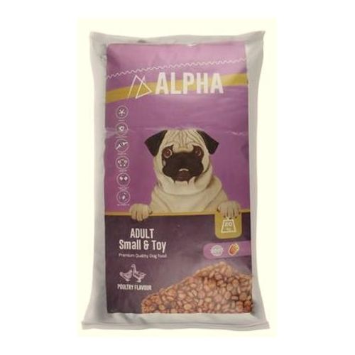 alpha dry food for small toy dog 18k