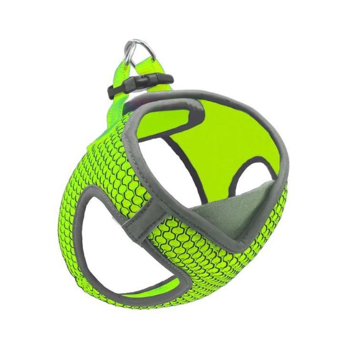DOCO dog Harness XL V-NECK reflective lime & gray