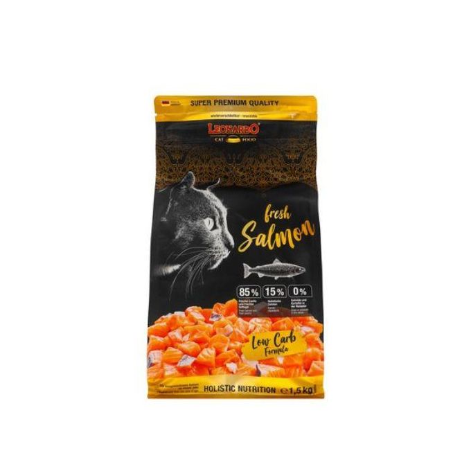 Leonardo Dry Food with Salmon for Adult Cats 1.5 kg