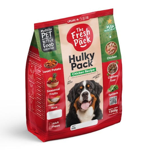 The Fresh Pack Hulky Pack Frozen Chicken Food for Adult Dogs