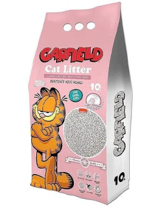 Garfield White Bentonite Clumping Cat Litter Baby Powder Scent10 L