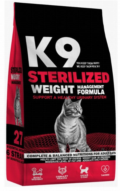 K9 Dry Food for Sterilized Adult Cats 500gm