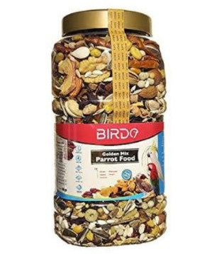 Birdo Golden Mix Food for Macaws Amazons African Greys Cockatoos & Senegals1000 gr