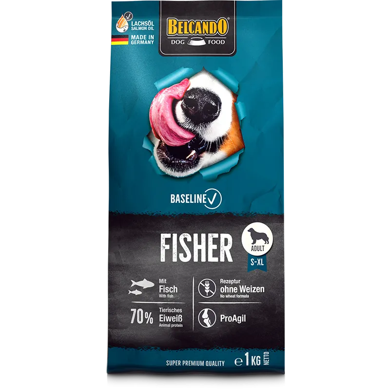 belcando baseline fishert dry food for dog 1 k