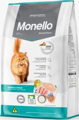 Monello dry food hair ball with chicken & fish for cat 1k