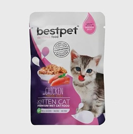 Bestpet Delicious Wet Food with Chicken in Jelly for Kittens 85 gr