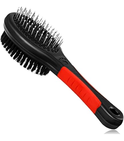 Nunbell Black & Red Slicker Pet Brush