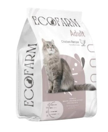 Ecofarm Dry Food with Chicken for Adult Cats 4KG