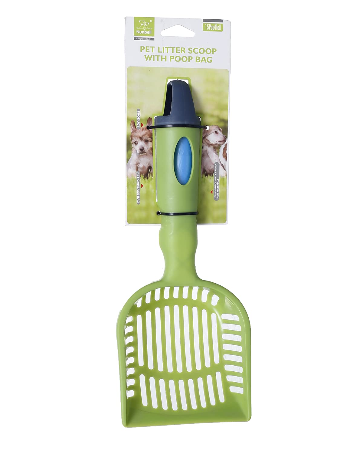 Nunbell Pet Litter Scoop with Poop Bags