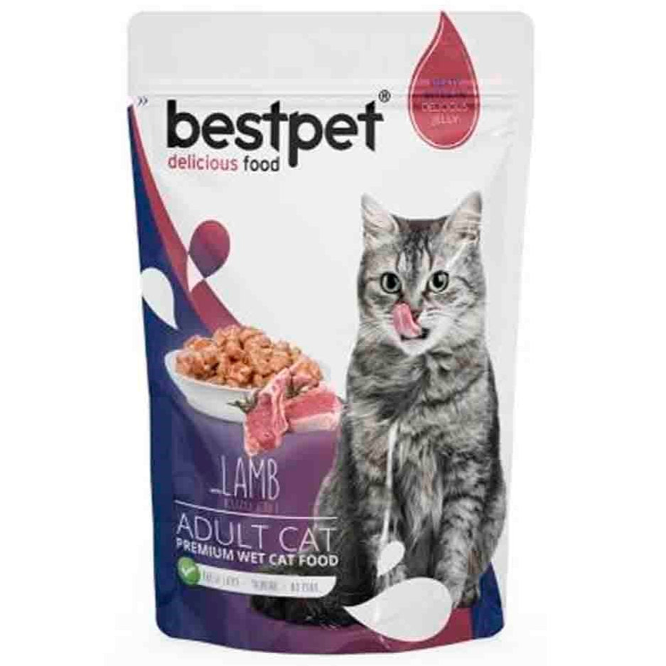 Bestpet Wet Food with Lamb in Jelly for Adult Cats 85 gm