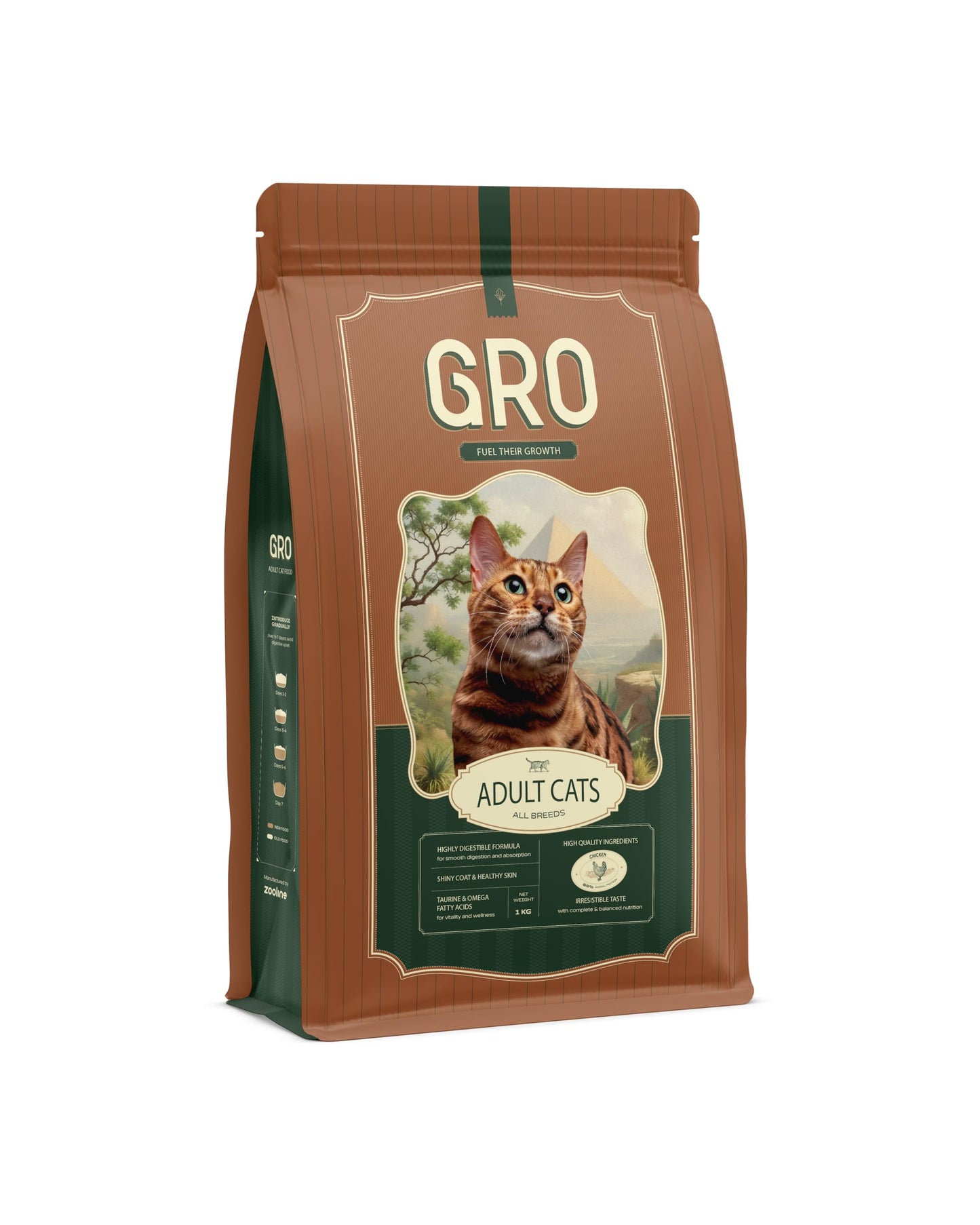 Gro dry food for adult cat 3k