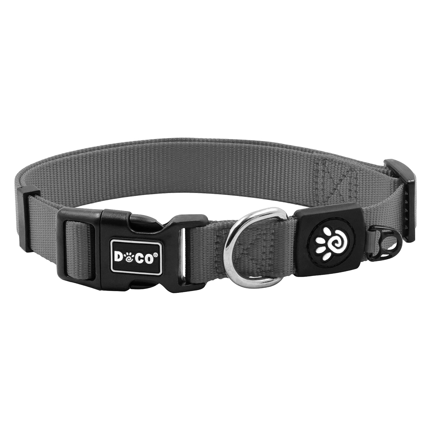 Doco XS Gray Nylon Dog Collar (21-30x1cm)