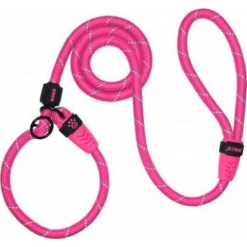Doco Pink Reflective Rope Leash (120x1.3cm) & 30cm Collar for Dogs