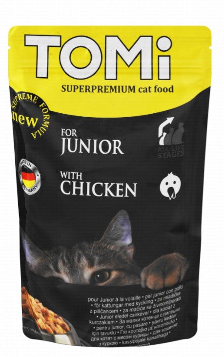 tomi wet food with chicken for kitten 100gr
