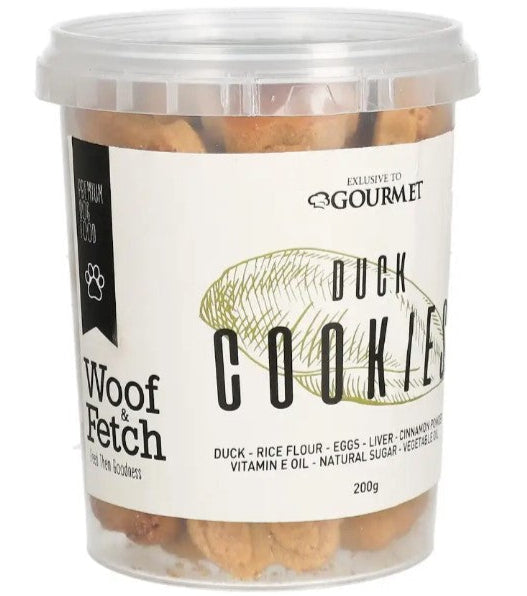 Gourmet Woof & Fetch Cookie Dog Treats with Duck