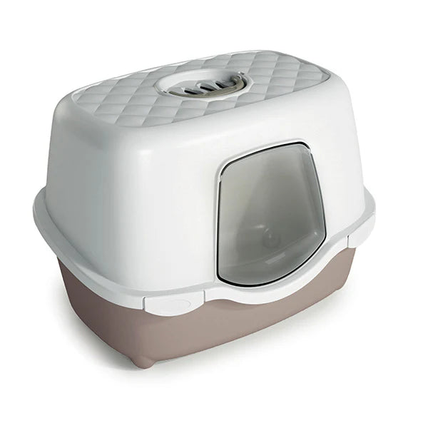 Stefanplast White & brown Cat Litter Box (56x39x39cm)