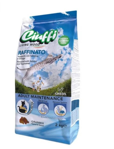 ciuffi dry food for cat salmon 15kg