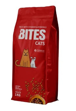 Bites Dry Food with Chicken Rice & Vegetables for Adult Cats 1k