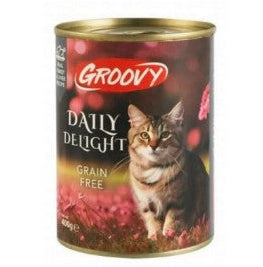 Groovy Daily Delight Wet Cat Food with Turkey & Liver 400GM