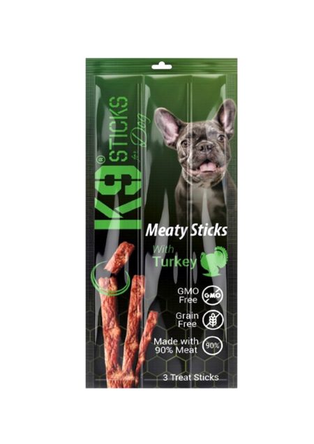 K9 Meaty Sticks Dog Treats with Turkey