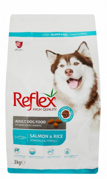 Reflex Dry Food with Salmon & Rice for Adult Dogs 3k