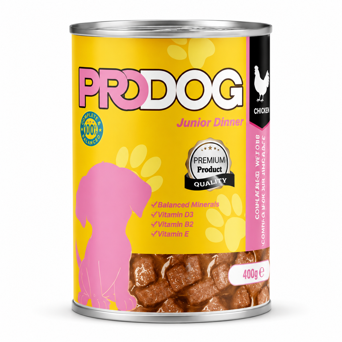 Prodog wet food chunks with chicken for puppy