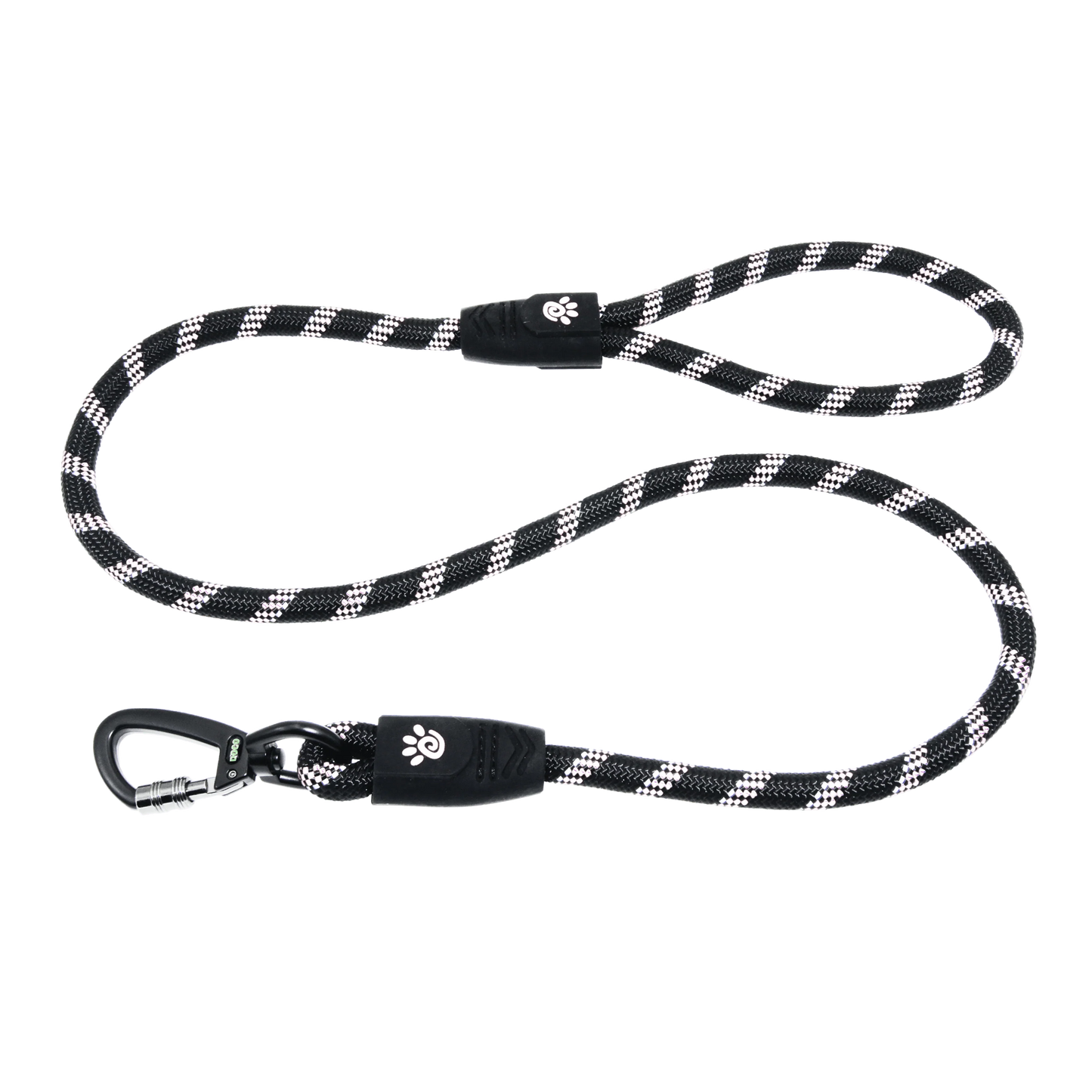 DOCO dog Leash large reflective black & white (150x1.3cm)