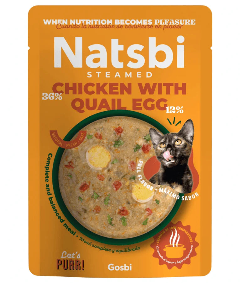Gosbi natsbi with chicken&egg for cat 200gm