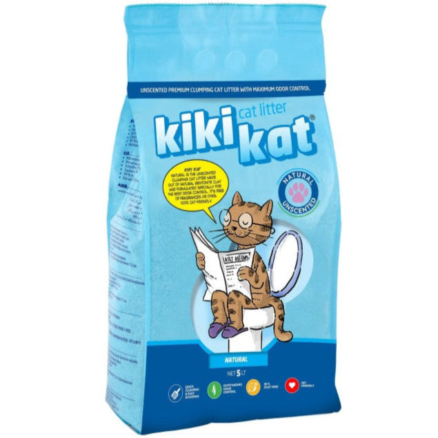 Kiki Kat Bentonite Clumping Cat Litter Mountain Fresh Scent 5L