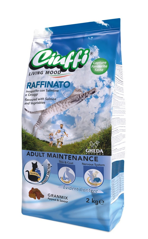 Ciuffi Dry Food with Salmon & Vegetables for Adult Cats 2kg