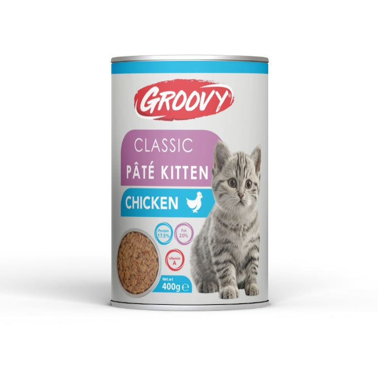 Groovy Classic Cat Pate with chicken for kitten 400g
