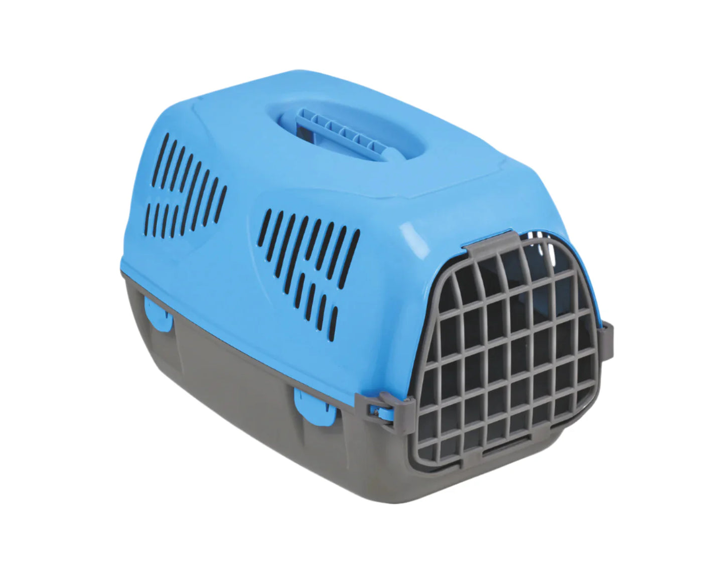 MPS Blue & Gray Pet Carrier Crate (50x31x34cm)