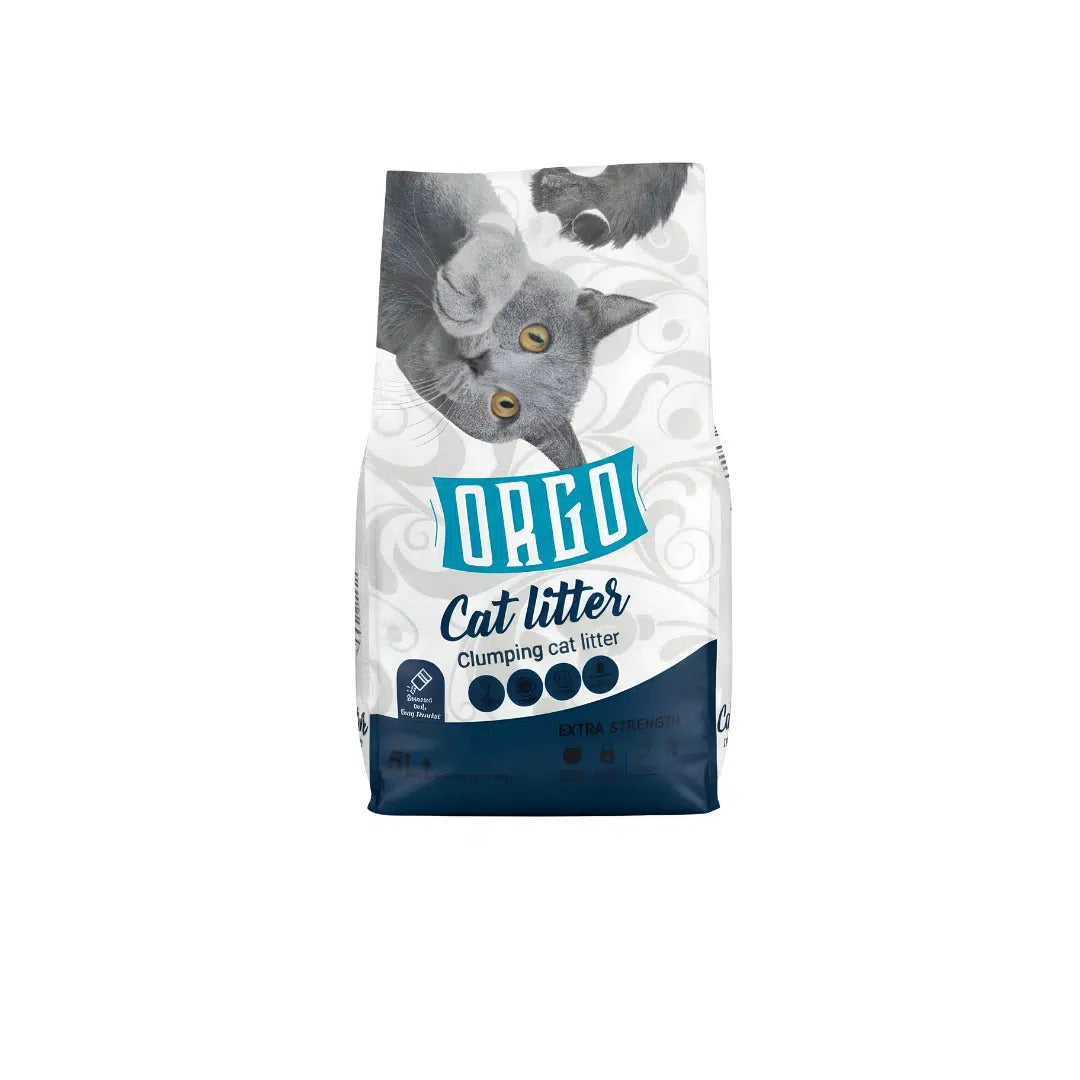 Orgo Bentonite Clumping Cat Litter Baby Powder Scent 5L
