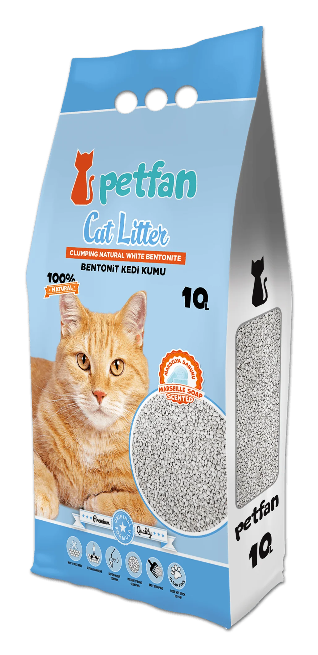 Pet fan cat litter soap scented 10L