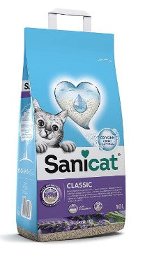 Sanicat Classic Clumping Cat Litter Lavender Scent 10l