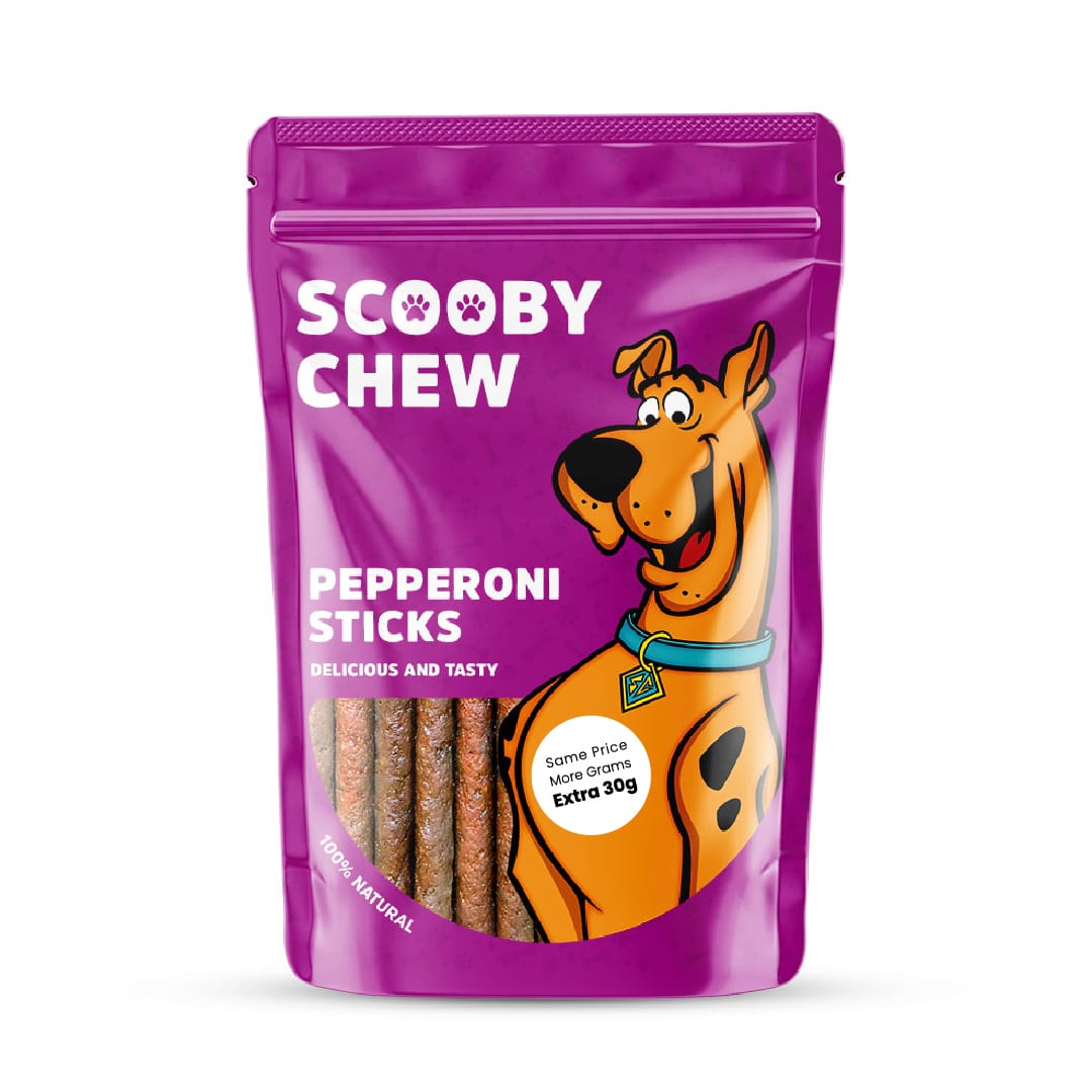 scooby treats for dog pepperoni sticks 120 gm