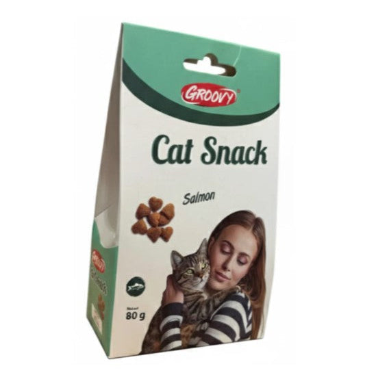 groovy cat snack treats for cat with salmon 80gm