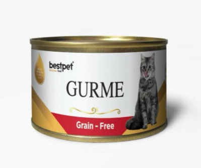 Bestpet Gurme Wet Food Chunks with Beef in Jelly for Adult Cats 100gr