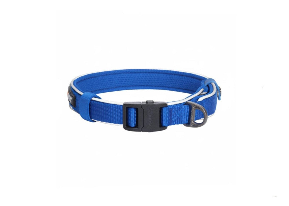 Dogness XL Blue Reflective Collar (48-75x2.5cm) for Dogs (Up to 50kg)