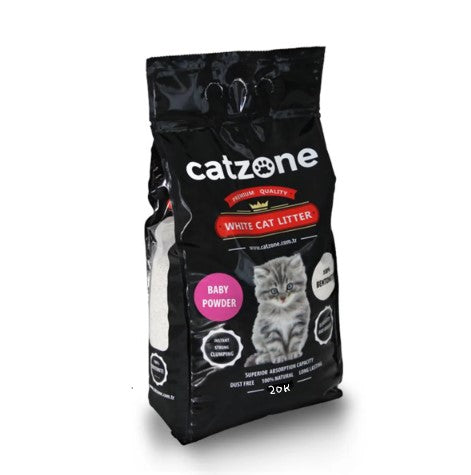 Catzone clumping cat litter baby powder 20K