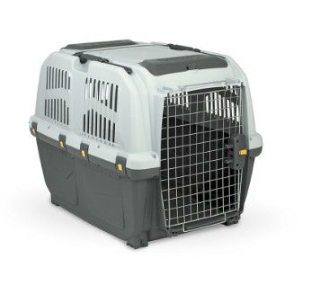Skudo IATA 4 Gray & White Pet Carrier Crate