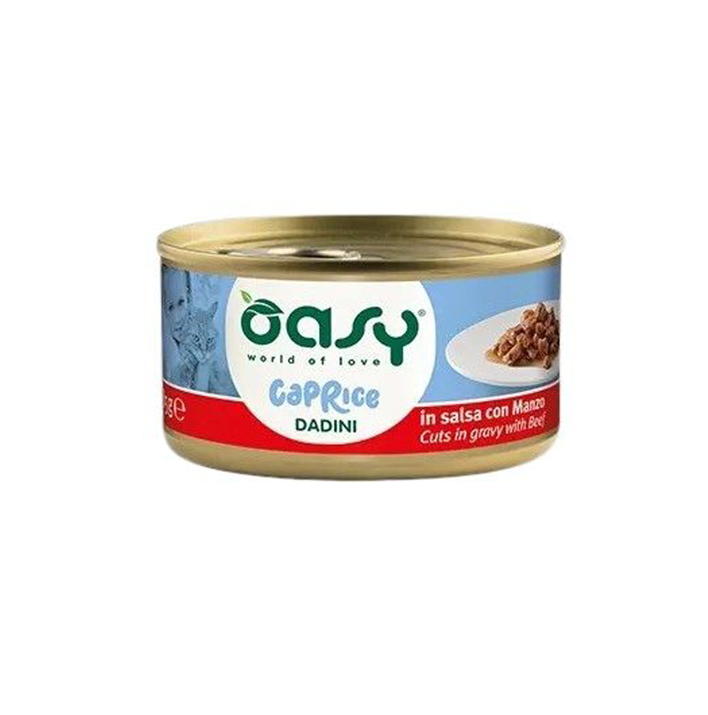 Oasy Wet Food Dadini for Adult Cats with beef 85 g