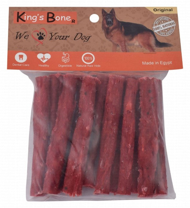 King s Bone Rawhide Stick Dog Treats Beef Flavor - chemicals free hormones free125 gr