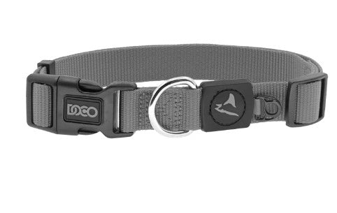 Doco XS Gray Nylon Dog Collar (21-30x1cm)