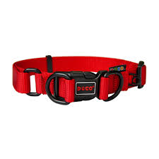 DOCO dog collar large DD Nylon o-ring red (45-68x2.5cm)